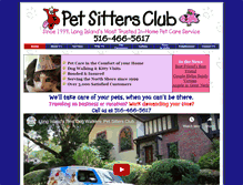 Tablet Screenshot of petsittersclubinc.com